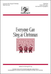 Everyone Can Sing at Christmas Unison choral sheet music cover